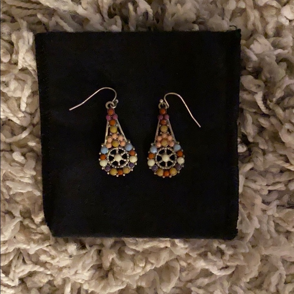 Peace Symbol Fishhook Earrings